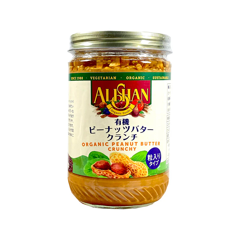 有機ピーナッツバタークランチ 454g アリサン（ALISHAN）