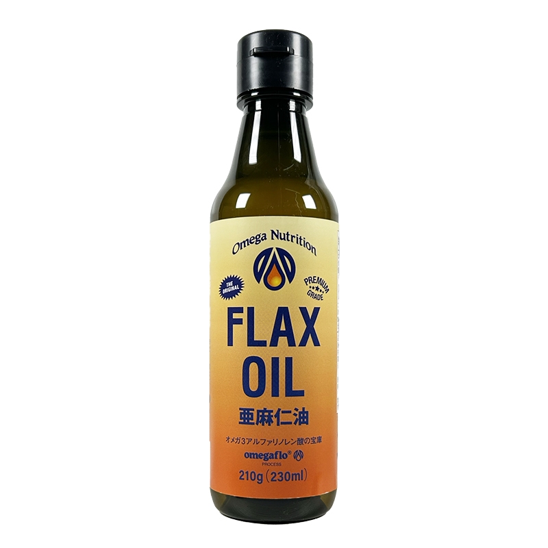 有機アマニ油 210g（230ml） Omega Nutrition(オメガニュートリション) 亜麻仁油 フラックスシードオイルFLAX OIL アリサン