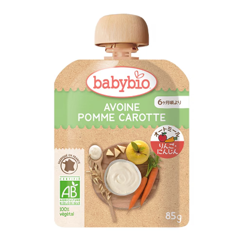 ベビーオートミール アップル・キャロット 85g baby bio[ベビービオ]