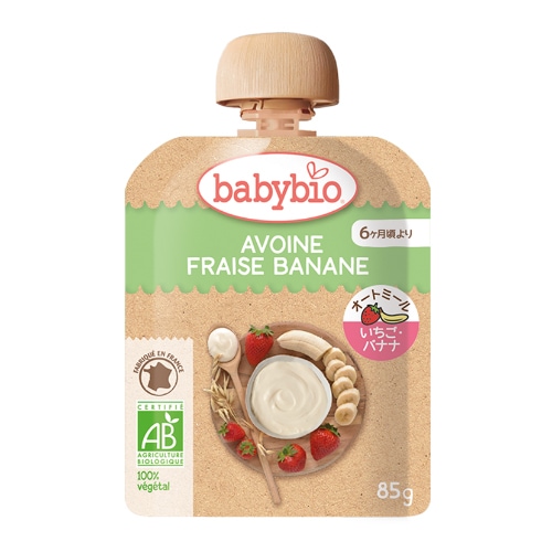 ベビーオートミール ストロベリー・バナナ 85g baby bio[ベビービオ]