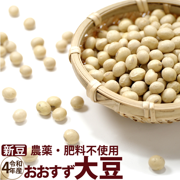 【新豆】おおすず大豆 農薬・肥料不使用 2022年産 青森県産