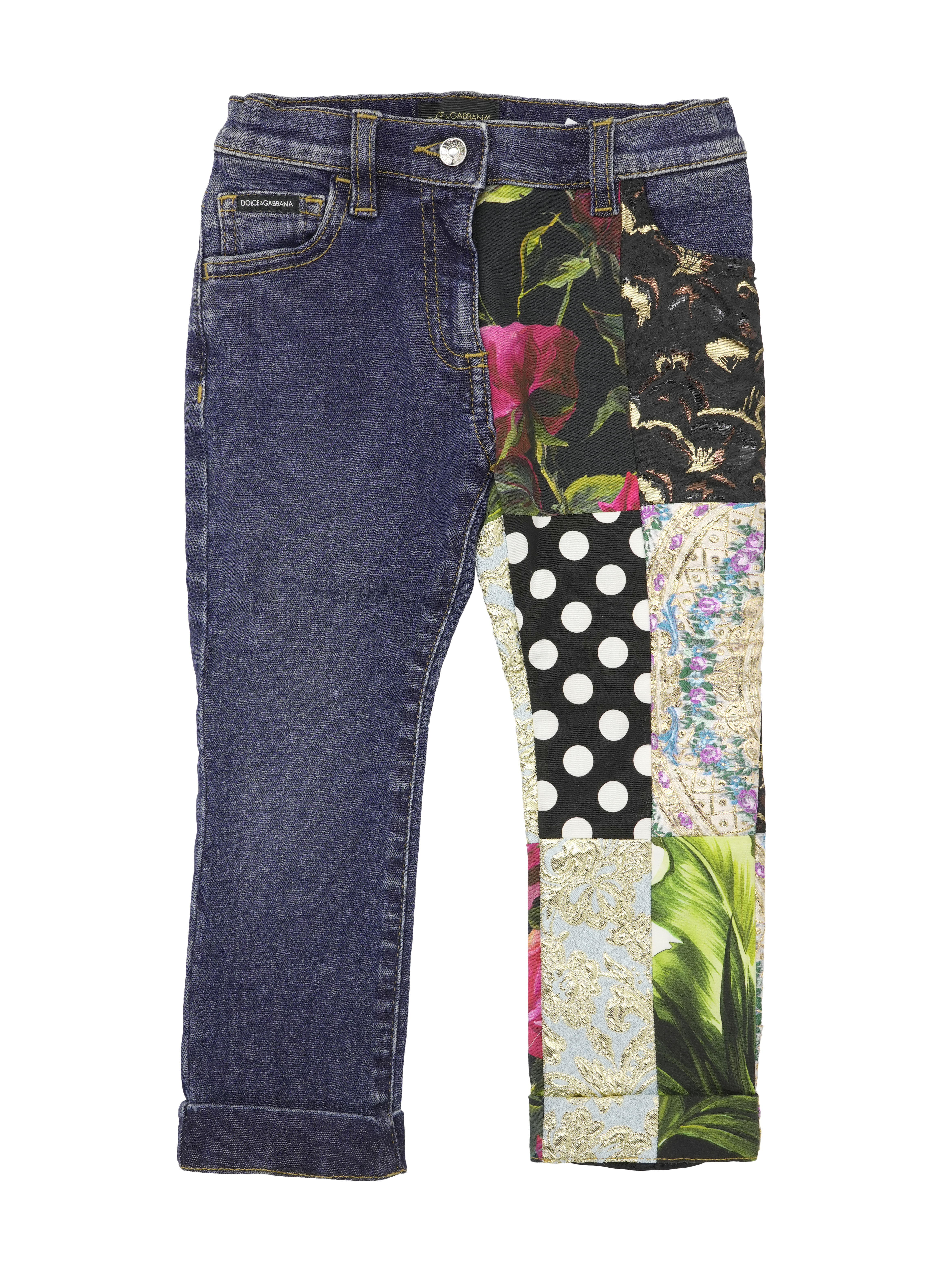 DOLCE ＆ GABBANA パッチワークデニムパンツ