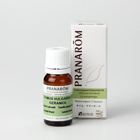 【今ならクーポン利用で10%OFF】【特典付き 】タイム・ゲラニオール(THYMUS VULGARIS CT (GERANIOL))10ml (約200滴) プラナロム ケモタイプ精油 エッセンシャルオイル PRANAROM