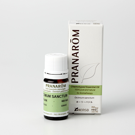 【今ならクーポン利用で10%OFF】【特典付き 】ホーリーバジル(OCIMUM SANCTUM) 5ml (約100滴) プラナロム ケモタイプ精油 エッセンシャルオイル PRANAROM