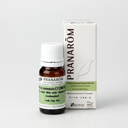 【今ならクーポン利用で10%OFF】【特典付き 】マートル・シネオール(MYRTUS COMMUNIS CT(CINEOLE)) 10ml (約200滴) プラナロム ケモタイプ精油 エッセンシャルオイル PRANAROM