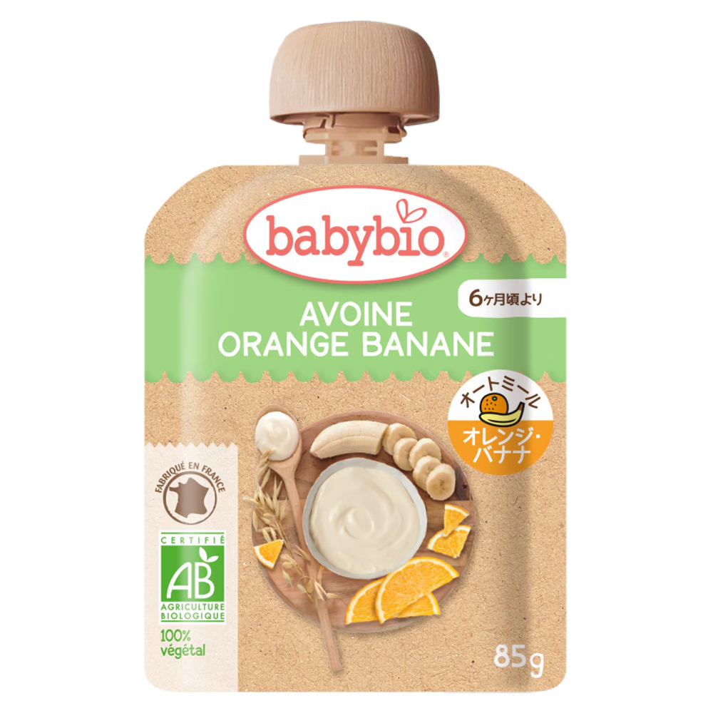 ベビーオートミール オレンジ・バナナ 85g baby bio[ベビービオ]