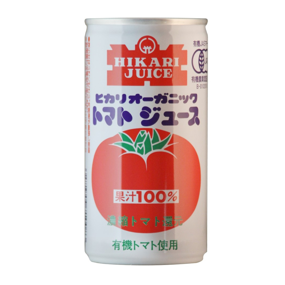 【今なら10%OFF】光食品 オーガニックトマトジュース 有塩 190g 有機JAS認証