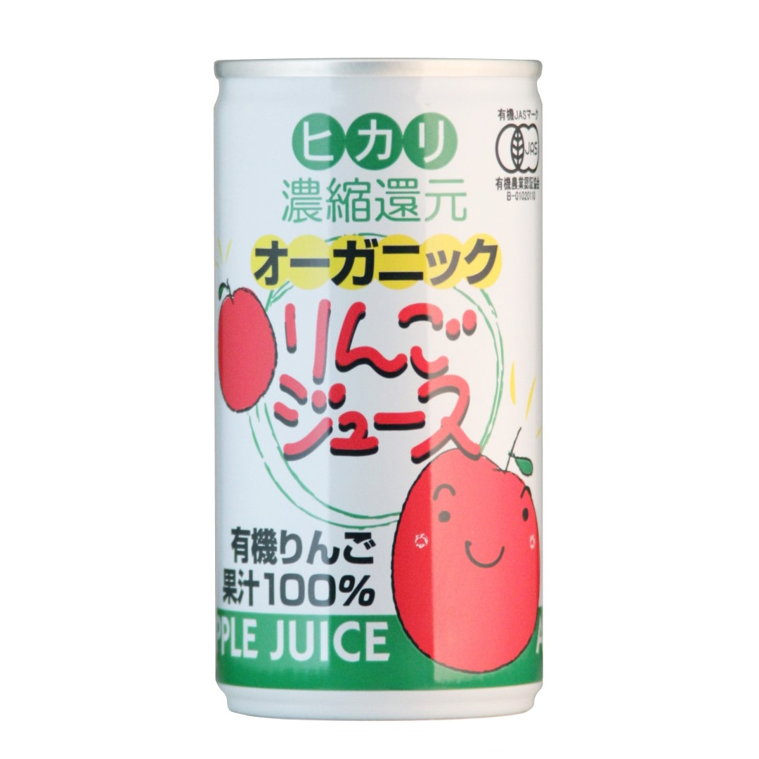 【今なら10%OFF】光食品 オーガニックりんごジュース 190g 有機JAS認証