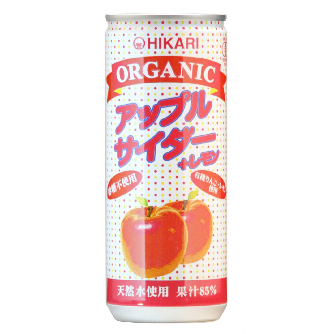 【今なら10%OFF】光食品 オーガニックアップルサイダー＋レモン 250ml 有機JAS認証