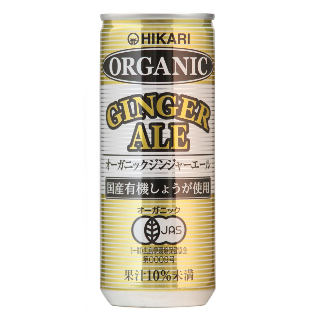 【今なら10%OFF】光食品 オーガニックジンジャーエール 250ml 有機JAS認証