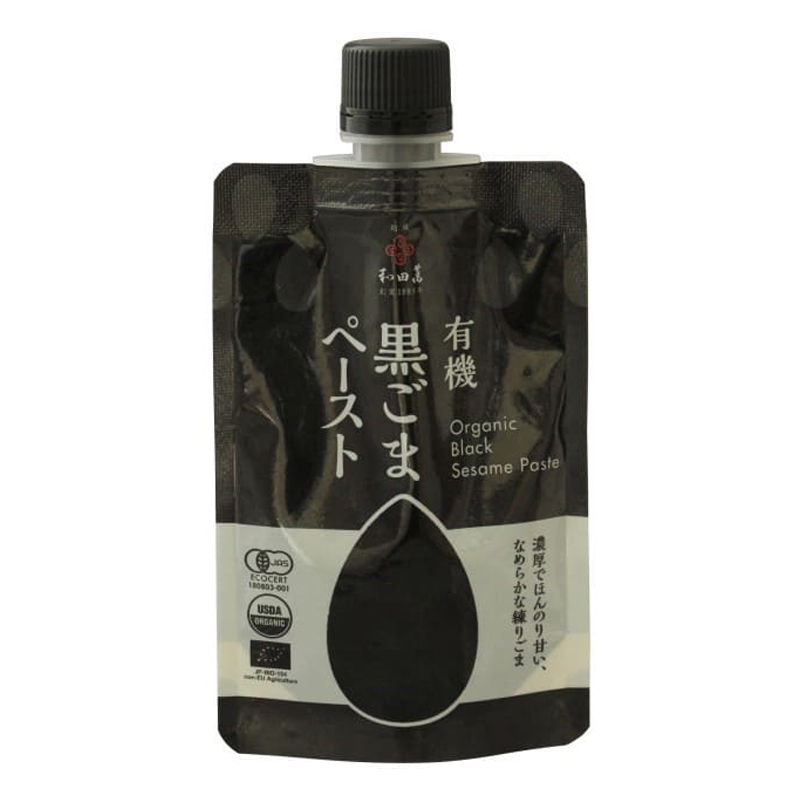 和田萬 有機黒ごまペースト 80g 有機JAS認証 練りごま 胡麻 オーガニック ムソー