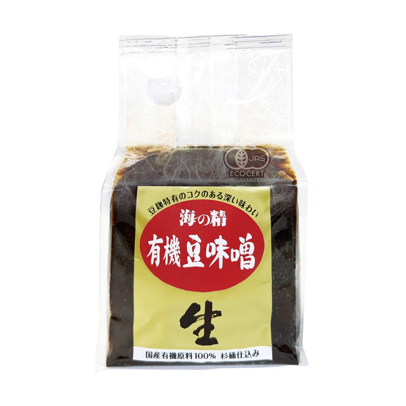 国産有機豆味噌 700g 海の精