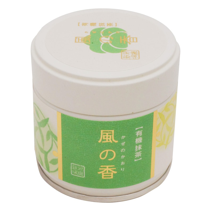【今なら10%OFF】有機栽培 抹茶 風の香 30g