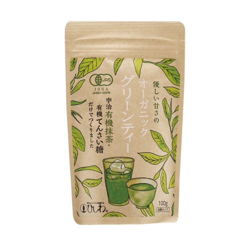 オーガニックグリーンティー 100g　ひしわ