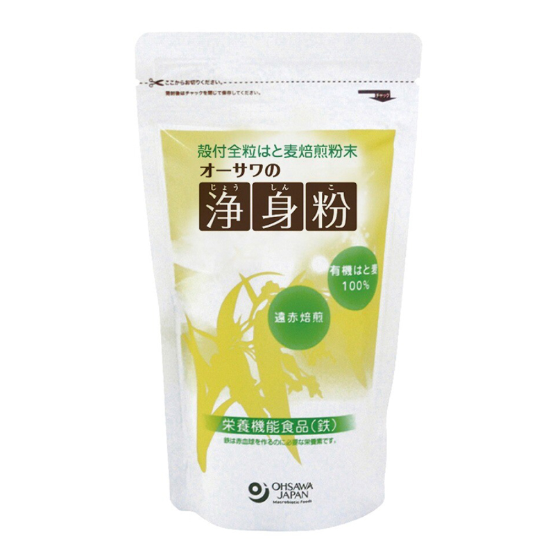 オーサワの浄身粉(有機はと麦使用)  150g 栄養機能食品(鉄) オーサワジャパン オーガニック