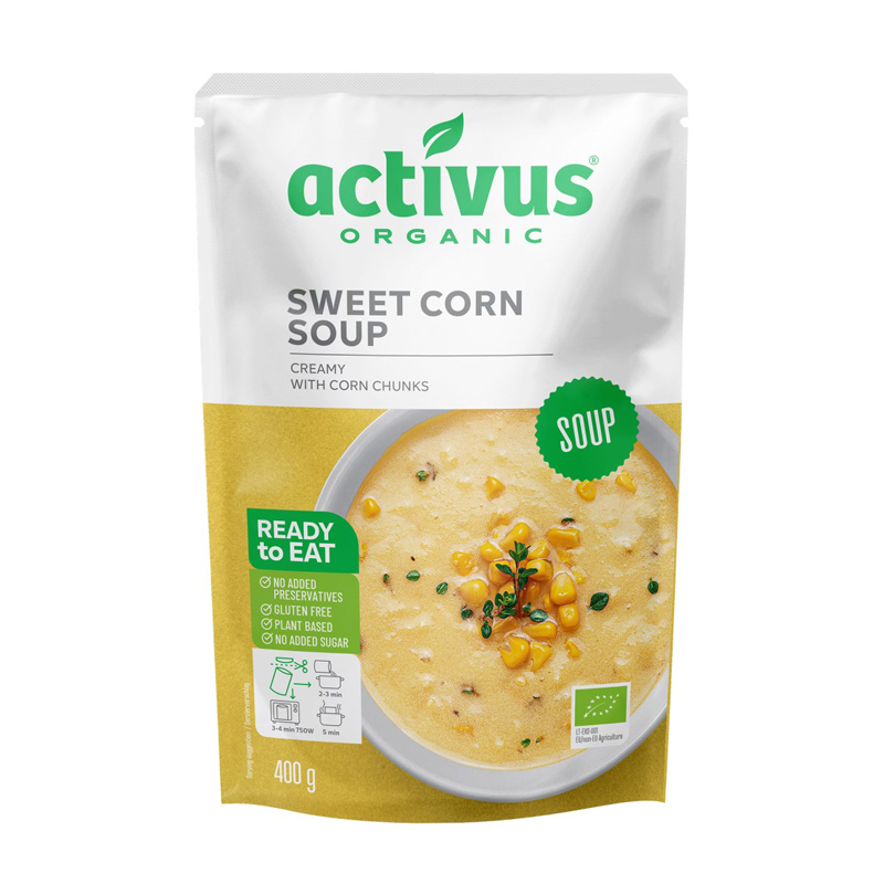 activus　オーガニックコーンスープ 400g ムソー