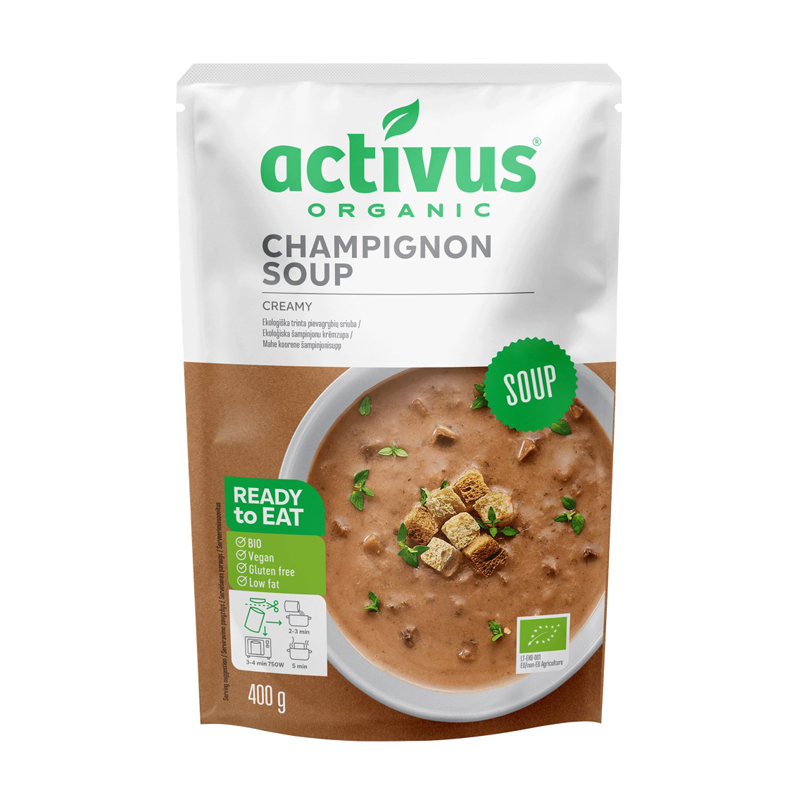 activus　オーガニックマッシュルームスープ 400g ムソー