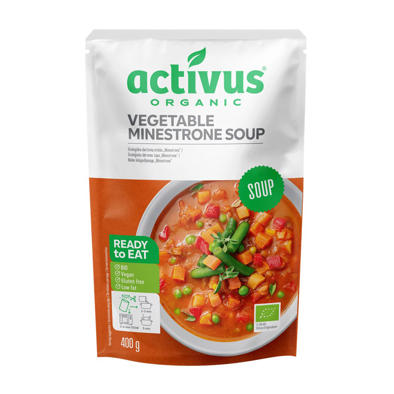 activus　オーガニックミネストローネ 400g ムソー