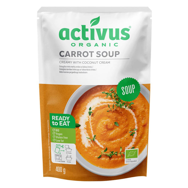 activus　オーガニックキャロットスープ 400g ムソー