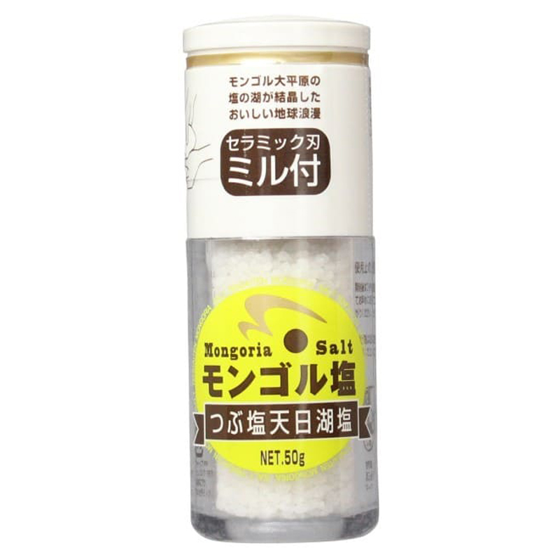 モンゴル塩（ミル付き）50g 木曽路物産