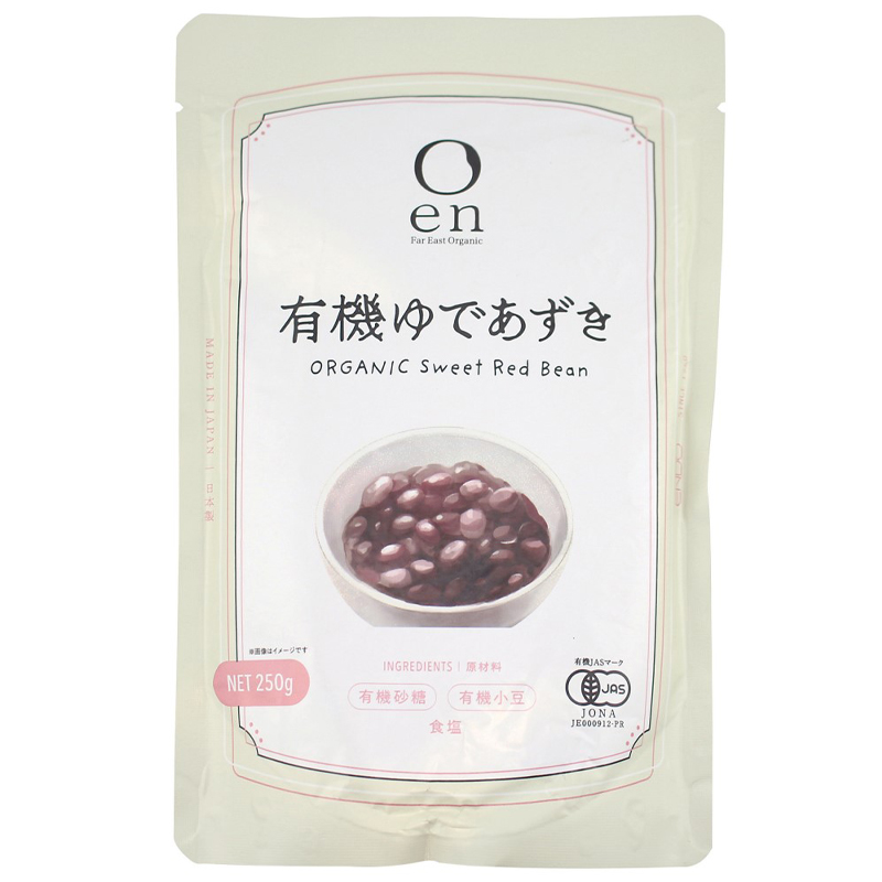 有機ゆであずき 250g 遠藤製餡