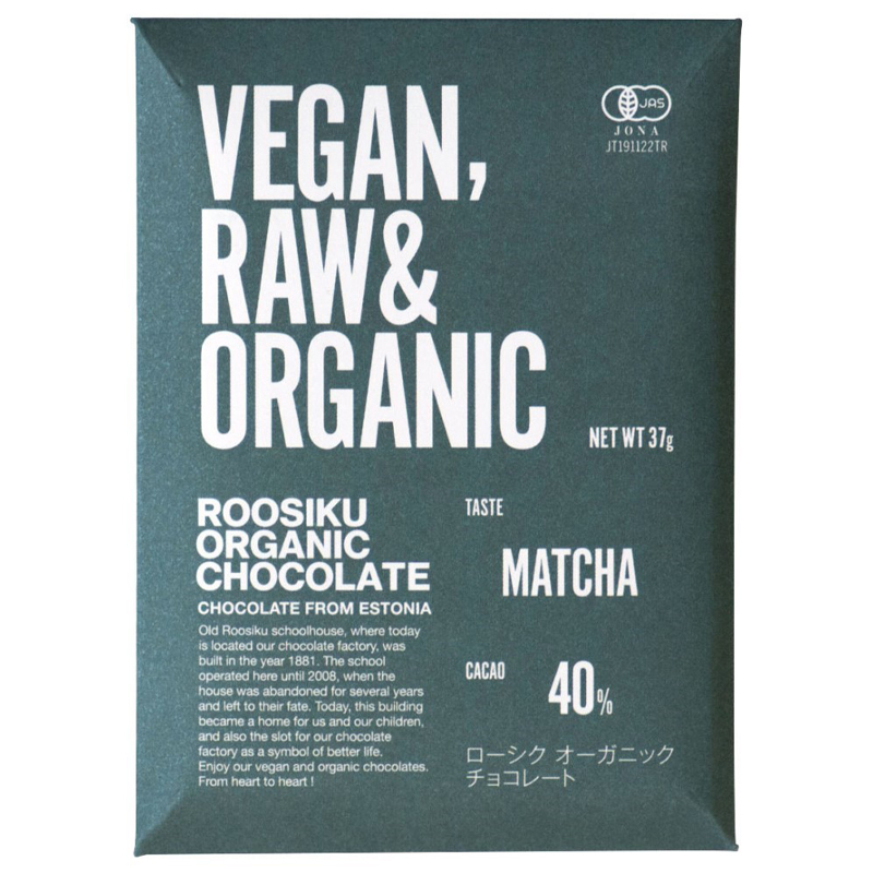 ローシクオーガニックチョコレート･抹茶 37g トレテス
