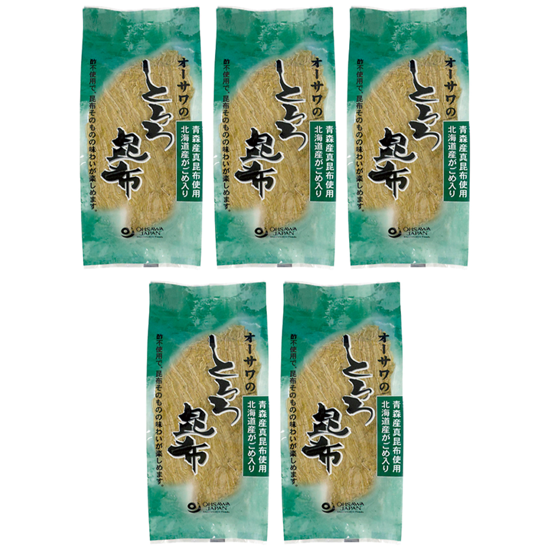 オーサワのとろろ昆布 40g 5袋 添加物不使用