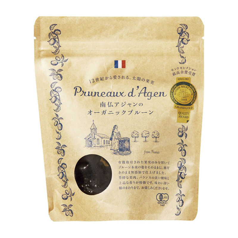 南仏アジャンのオーガニックプルーン(種付き) 200g 有機JAS認証 有機プルーン オーサワジャパン
