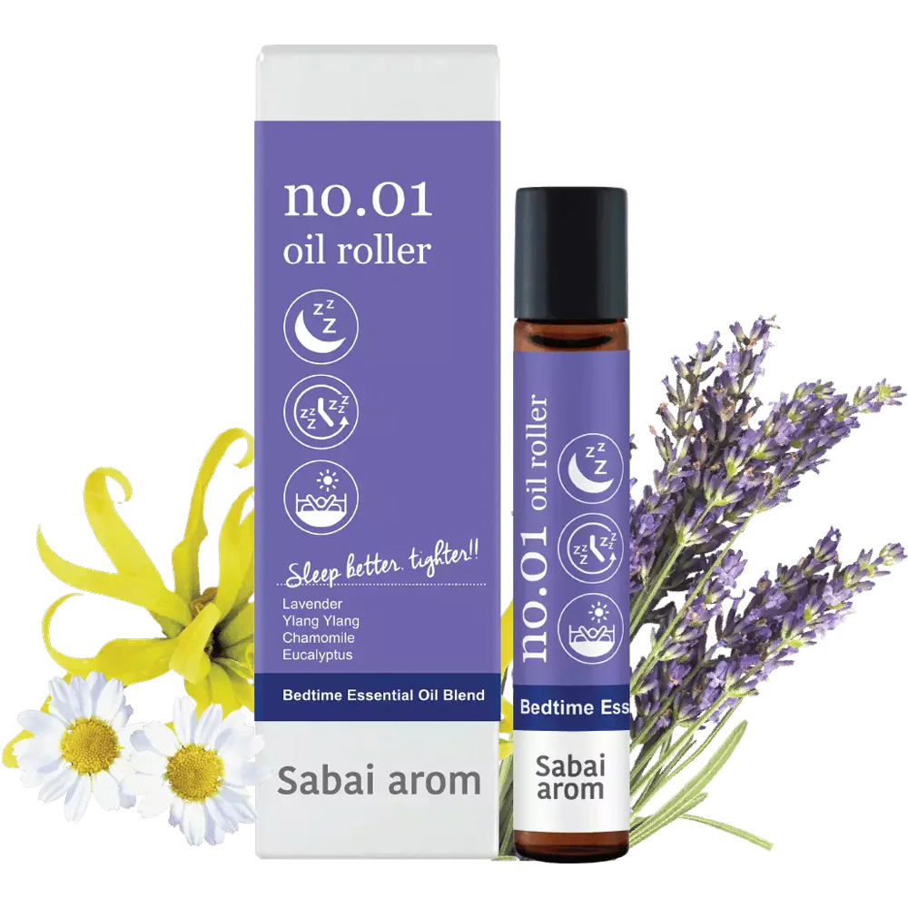 アロマオイルローラー No.1 スリープウェル 8ml Sleep Well（快眠）「サバイアロム」