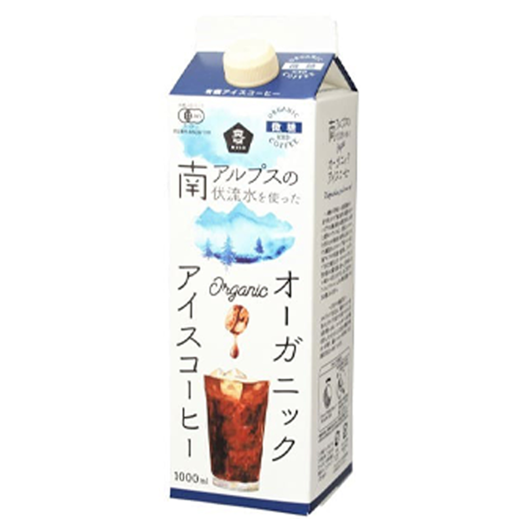 オーガニックアイスコーヒー・微糖 1000ml 有機JAS認証 ムソー