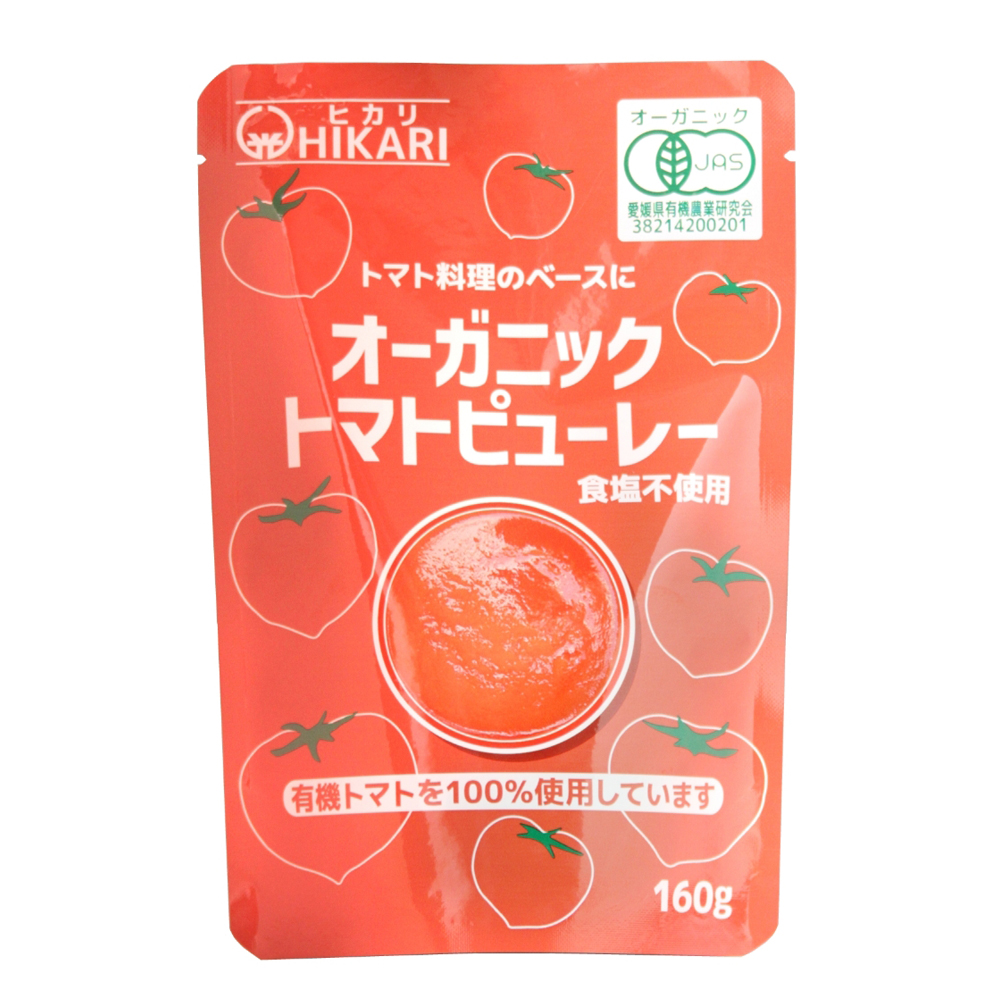 光食品 オーガニックトマトピューレー 160g 有機JAS認証