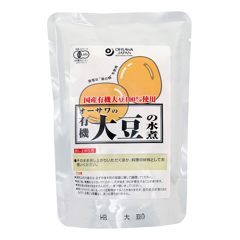 オーサワの有機大豆の水煮 230g(固形量140g) 国産 オーサワジャパン