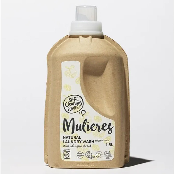 自然派洗濯用液体石けん フレッシュシトラス 本体ボトル 1.5L 単品 ムリエレス