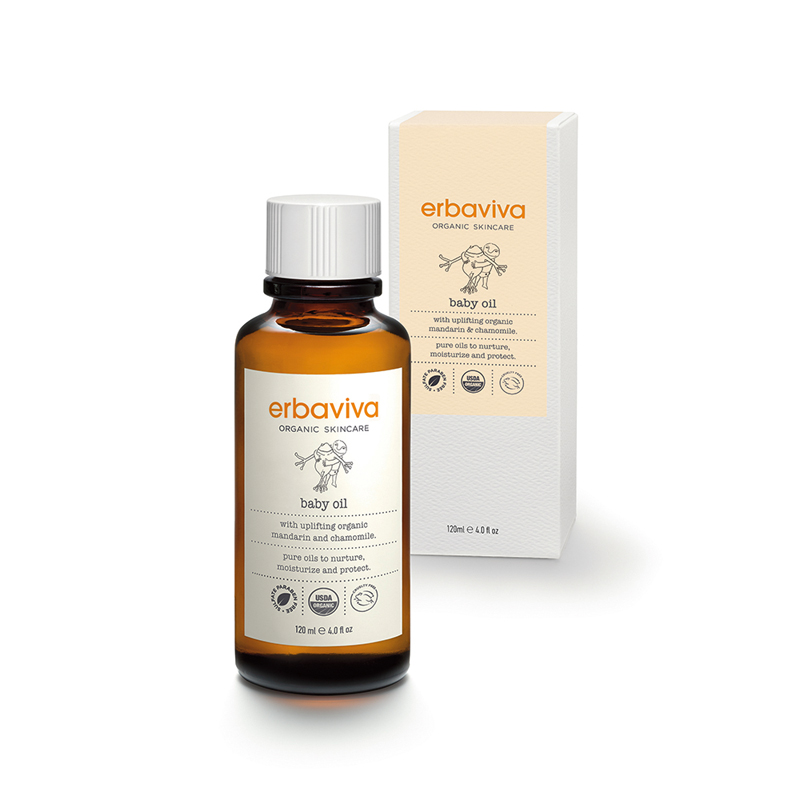 ベビーオイル 120ml【オーガニック】【スキンケア】【ボディーケア】【ベビー】【マタニティ】【erbaviva】
