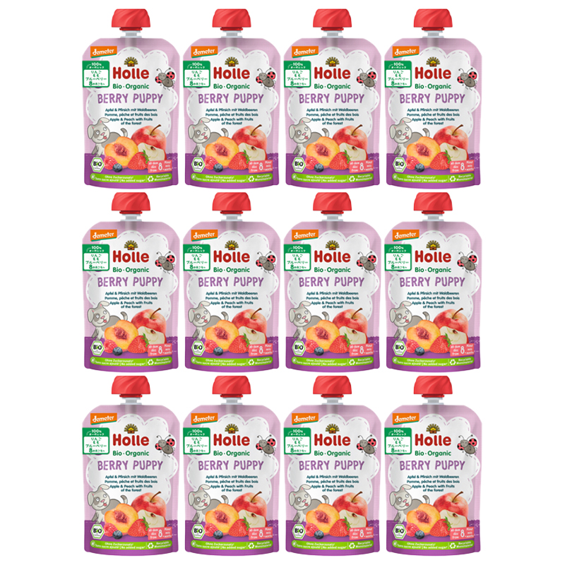 有機スムージー ベリーパピー 100g ×12個セット 【オーガニック】【ベビーフード】【ベビースムージー】【デメター認証】【ホレ】【Holle】