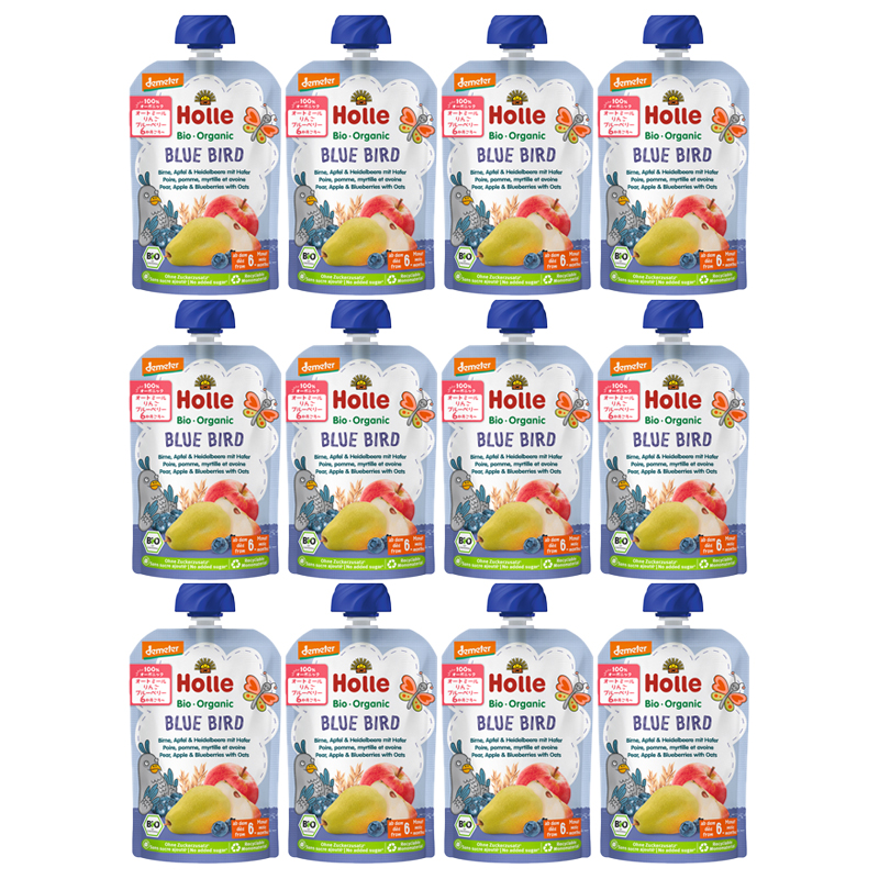 有機スムージー ブルーバード 100g ×12個セット 【オーガニック】【ベビーフード】【ベビースムージー】【デメター認証】【ホレ】【Holle】