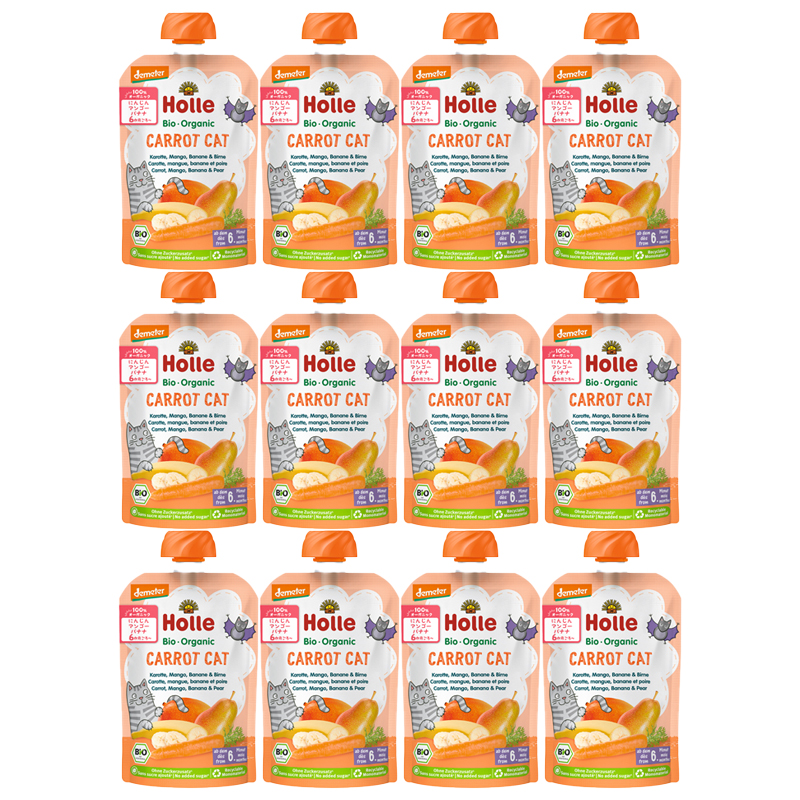 有機スムージー キャロットキャット 100g ×12個セット 【オーガニック】【ベビーフード】【ベビースムージー】【デメター認証】【ホレ】【Holle】
