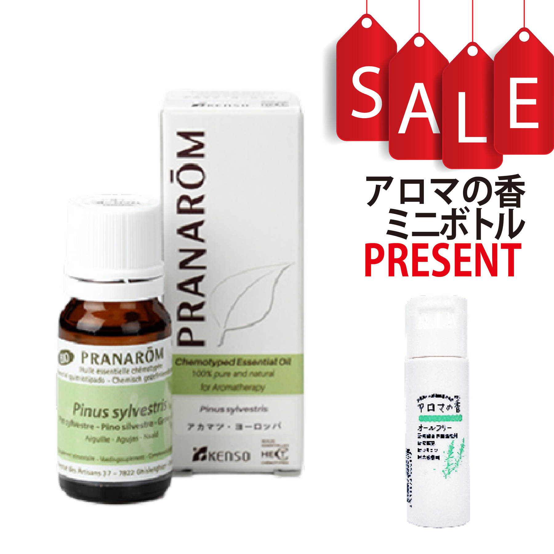 【今ならアロマの香ミニボトル＆精油マニュアル2大特典付】アカマツ・ヨーロッパ(PINUS SYLVESTRIS) 10ml (約200滴) プラナロム ケモタイプ精油 エッセンシャルオイル PRANAROM