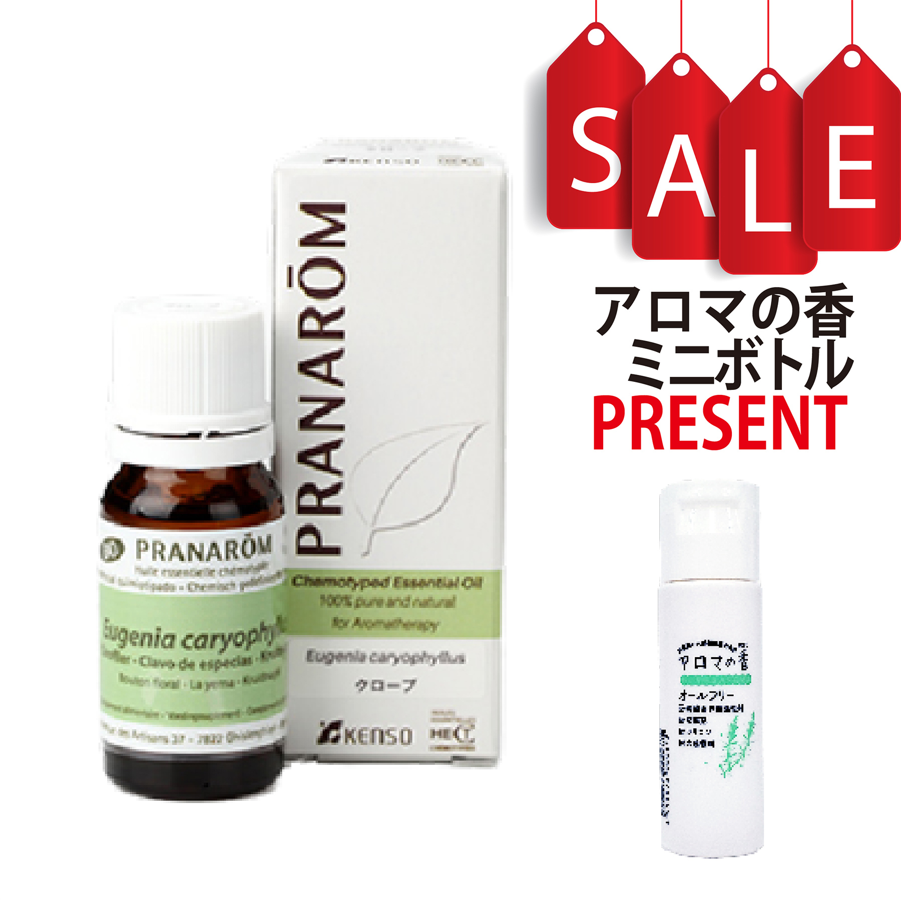 【今ならアロマの香ミニボトル＆精油マニュアル2大特典付】クローブ(EUGENIA CARYOPHYLLUS) 10ml (約200滴) プラナロム ケモタイプ精油 エッセンシャルオイル PRANAROM