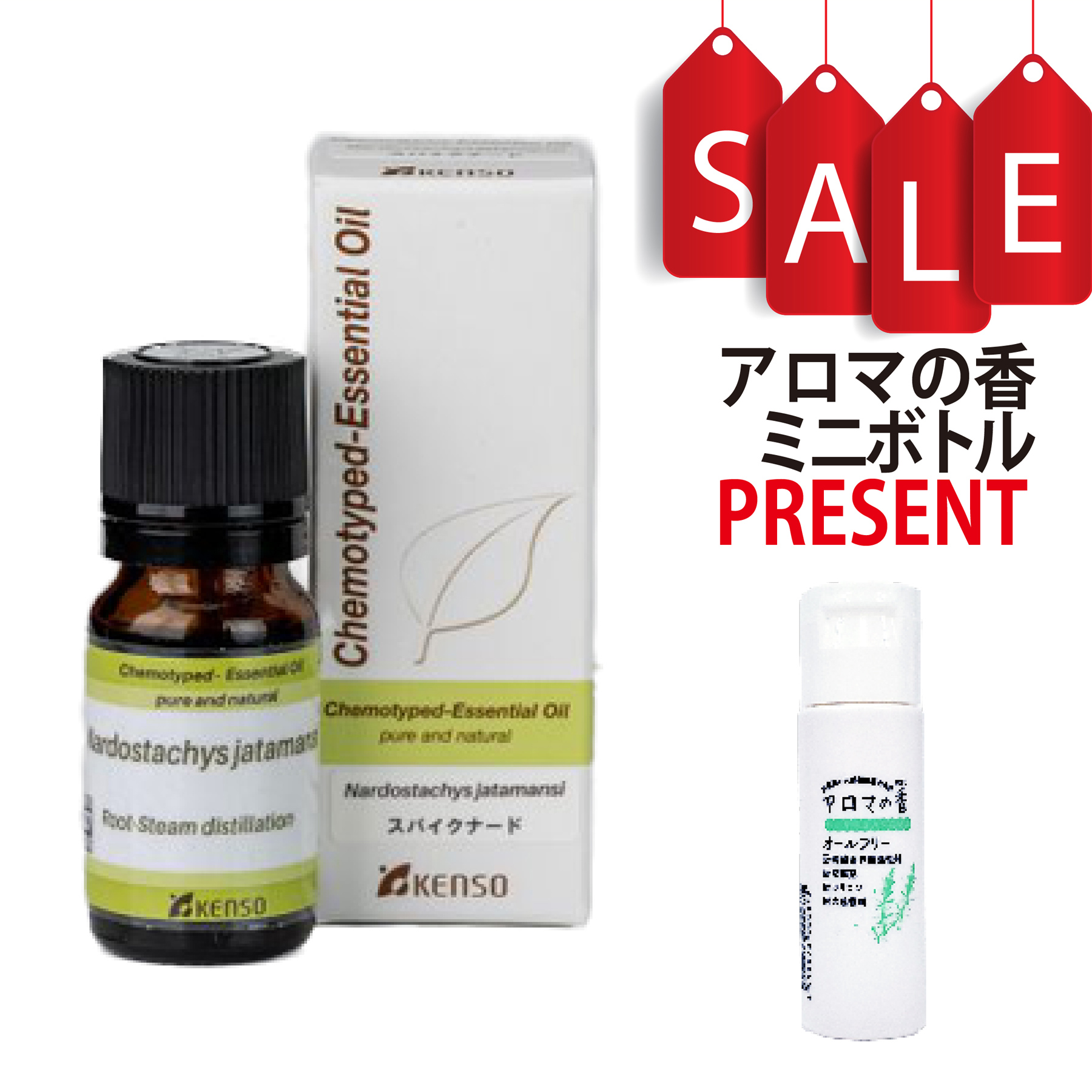 【今ならアロマの香ミニボトル＆精油マニュアル2大特典付】スパイクナード(KENSO)(NARDOSTACHYS JATAMANSI) 10ml (約200滴) プラナロム ケモタイプ精油 エッセンシャルオイル PRANAROM