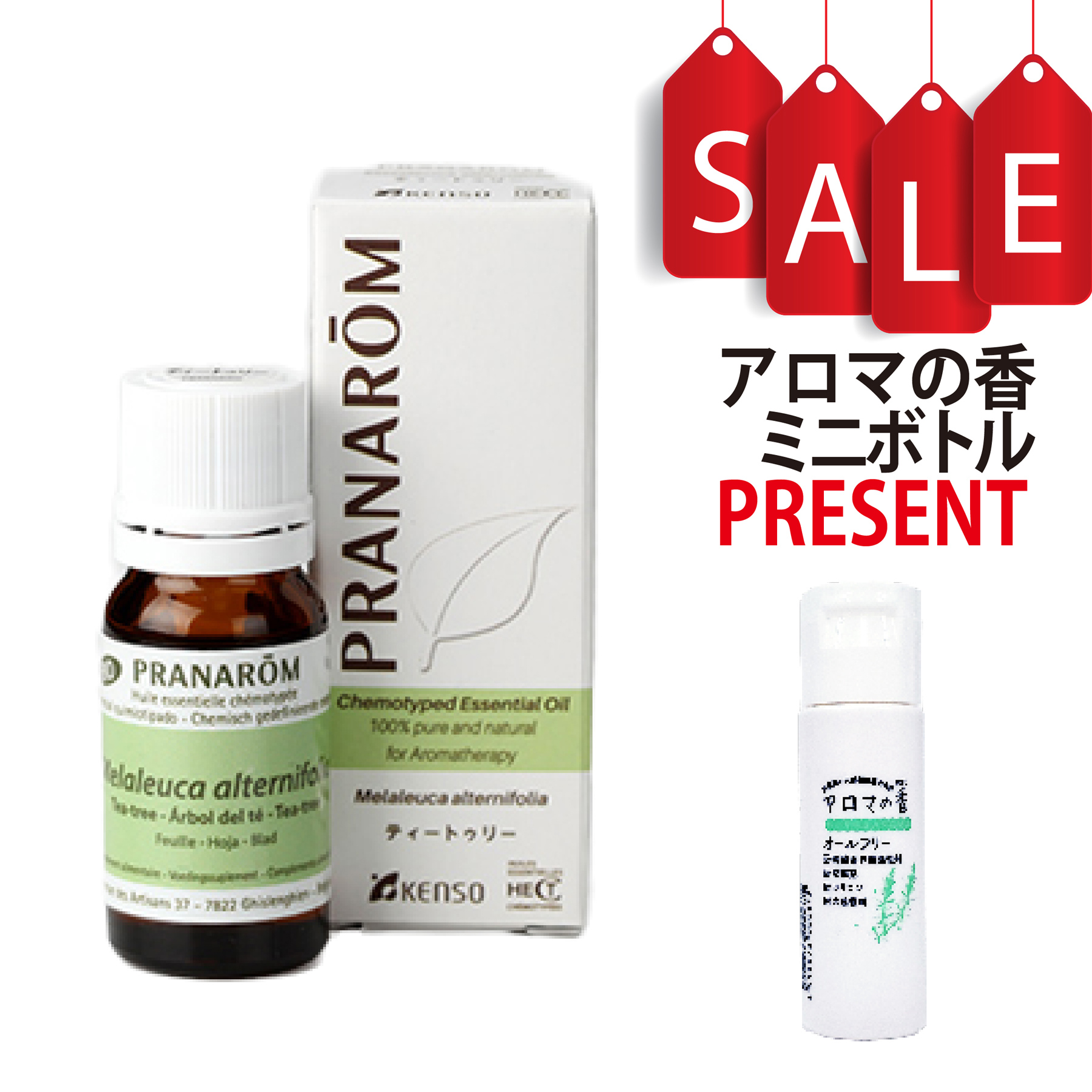 【今ならアロマの香ミニボトル＆精油マニュアル2大特典付】ティートゥリー(MELALEUCA ALTERNIFOLIA) 10ml (約200滴) プラナロム ケモタイプ精油 エッセンシャルオイル PRANAROM