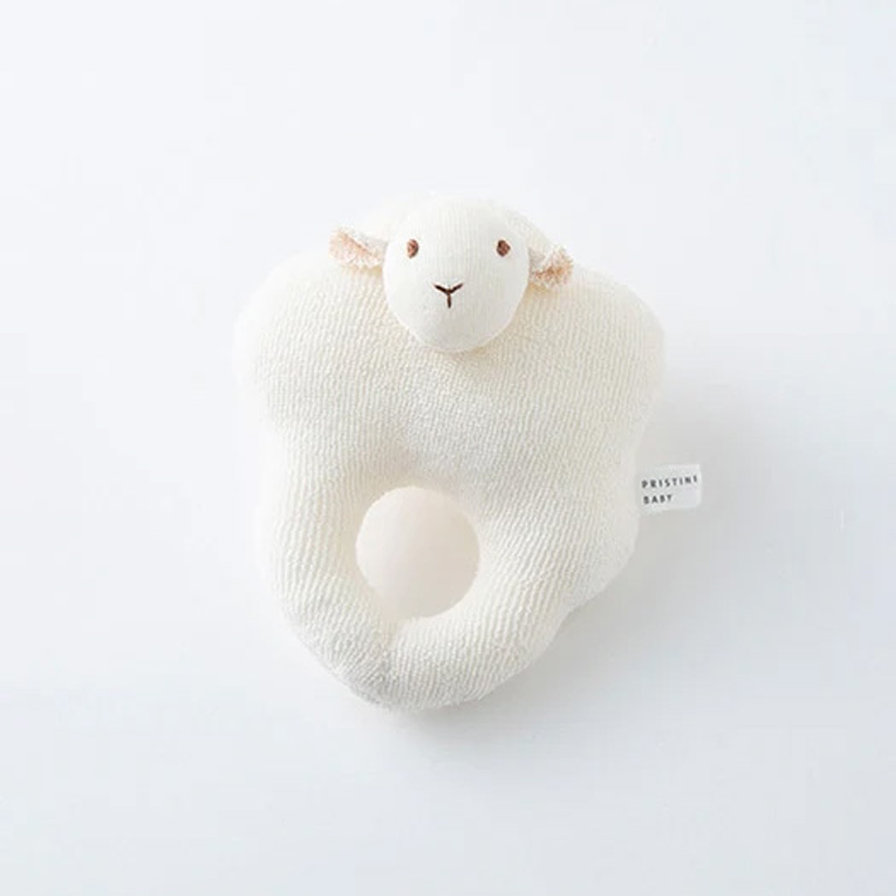 ひつじガラガラ / オーガニックコットン プリスティン