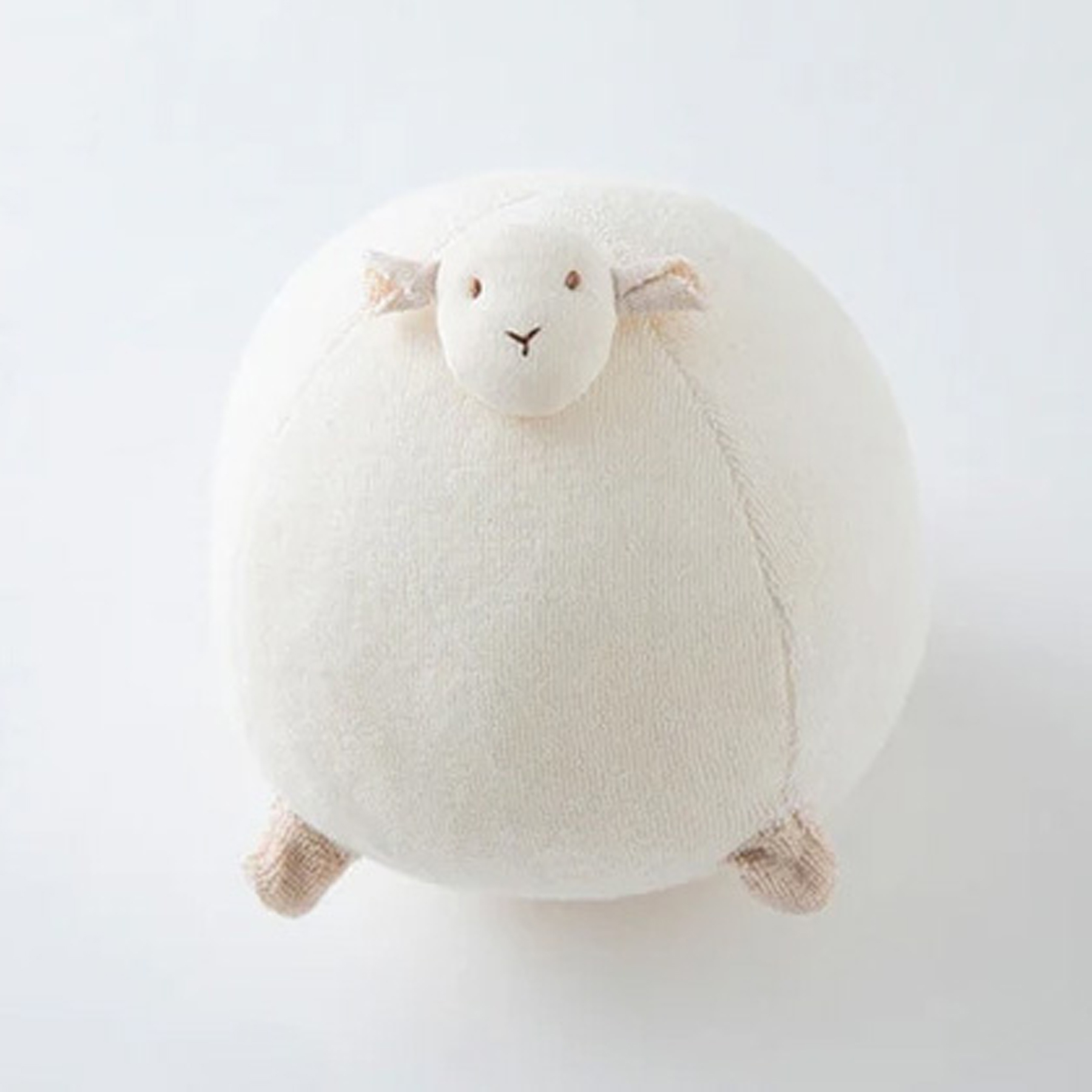 ひつじガラガラボール / オーガニックコットン プリスティン