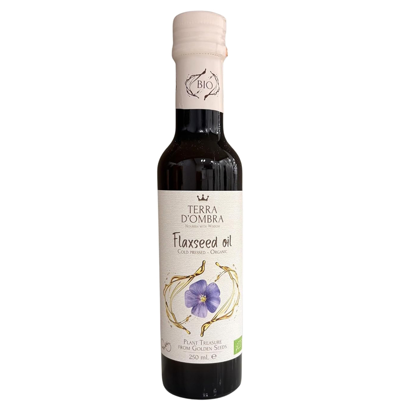 オーガニック アマニオイル 低温圧搾タイプ 250ml(229g) TERRA D'OMBRA(テラドンブラ) ミトク