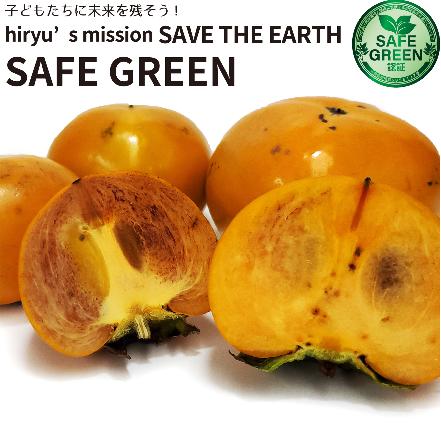 柿 500g 農薬・肥料不使用 千葉県産 品種(富有柿含その他)