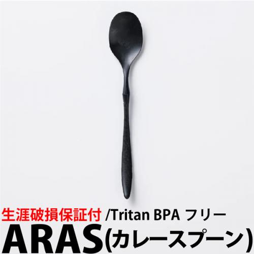 カレースプーン (21cm) ブラック ARAS(エイラス) 食器 生涯破損保証