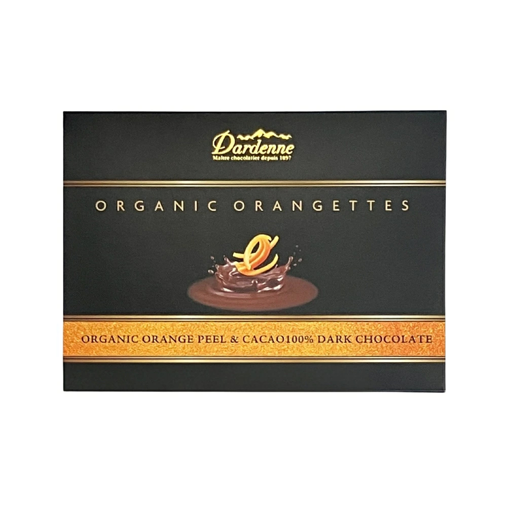 【数量限定】ダーデン 有機チョコレート オランジェット オーガニック カカオ100％ 60g 有機オレンジピール ハイカカオ オレンジピールチョコレート 有機JAS認証 アルマテラ